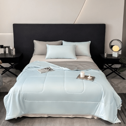Lightweight Dual-Sided Cooling Blanket for Hot Nights