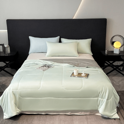 Lightweight Dual-Sided Cooling Blanket for Hot Nights