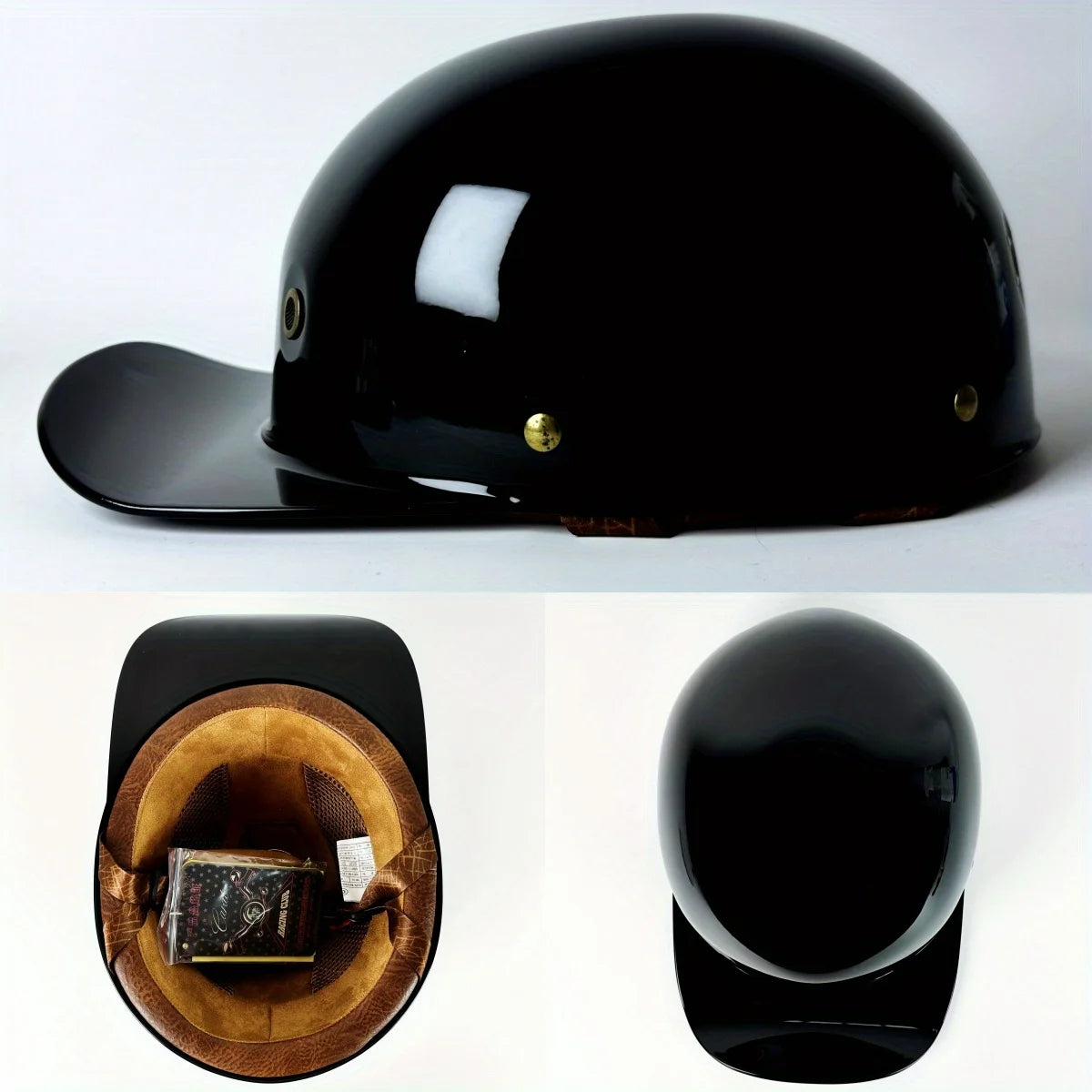 Universal Half Helmet for Vintage Style Motorcycle and E-Bike Riding