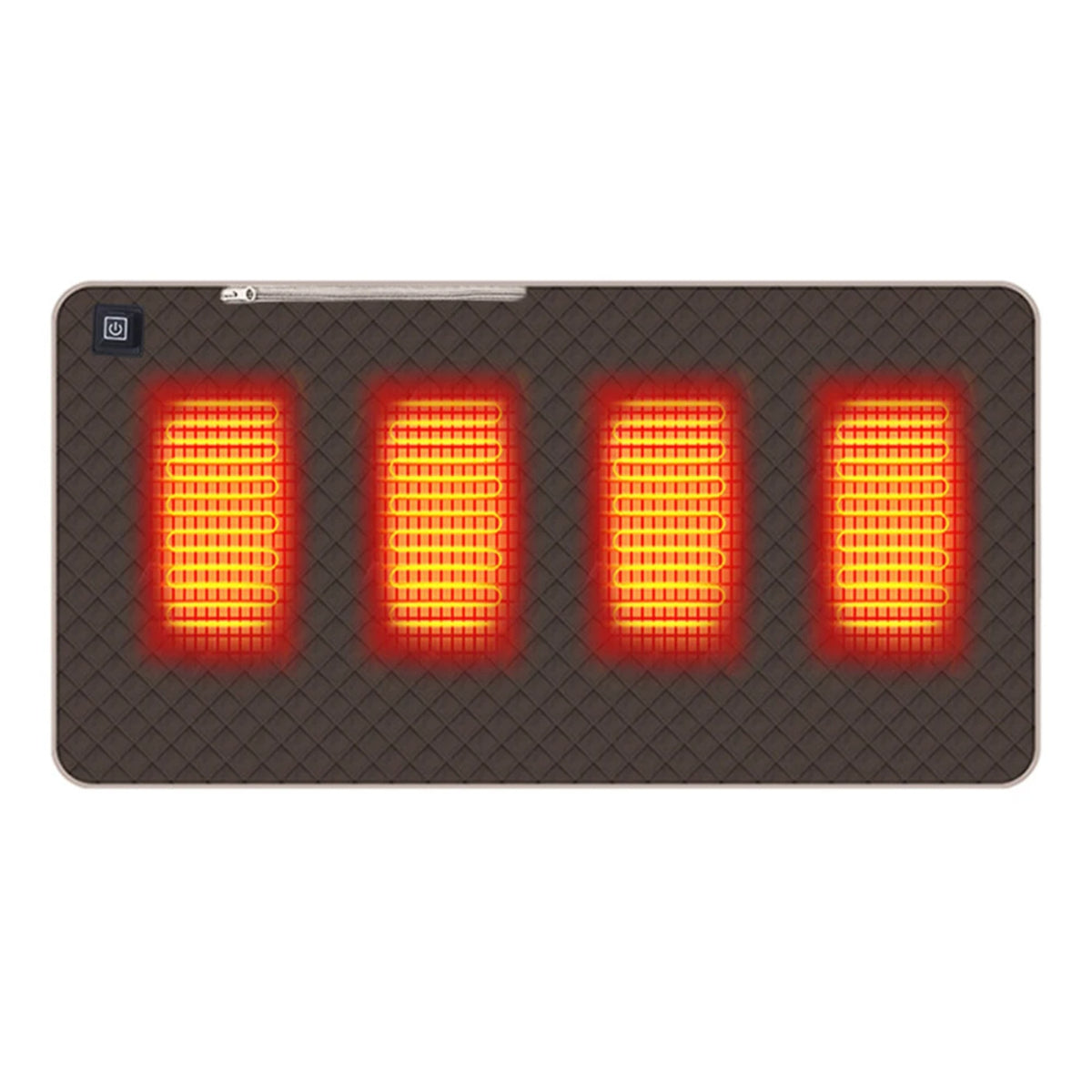 Portable Heated Mat for Camping Chair - 4-Zone Warm Cushion