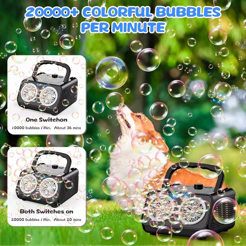 Electric Bubble Maker – Produces Over 20,000 Bubbles Every Minute