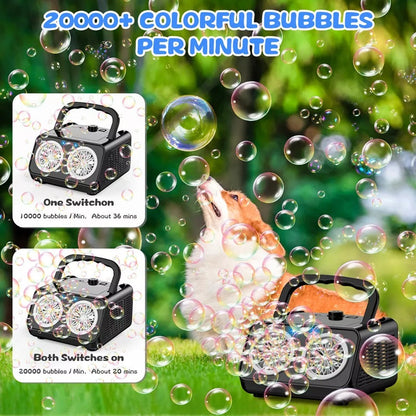 Electric Bubble Maker – Produces Over 20,000 Bubbles Every Minute