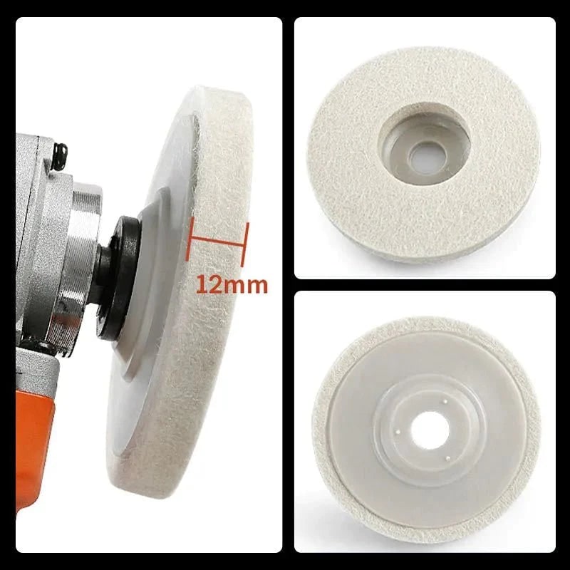 Premium Polishing Felt Wheel for Angle Grinders – Gleaming Finish Disc