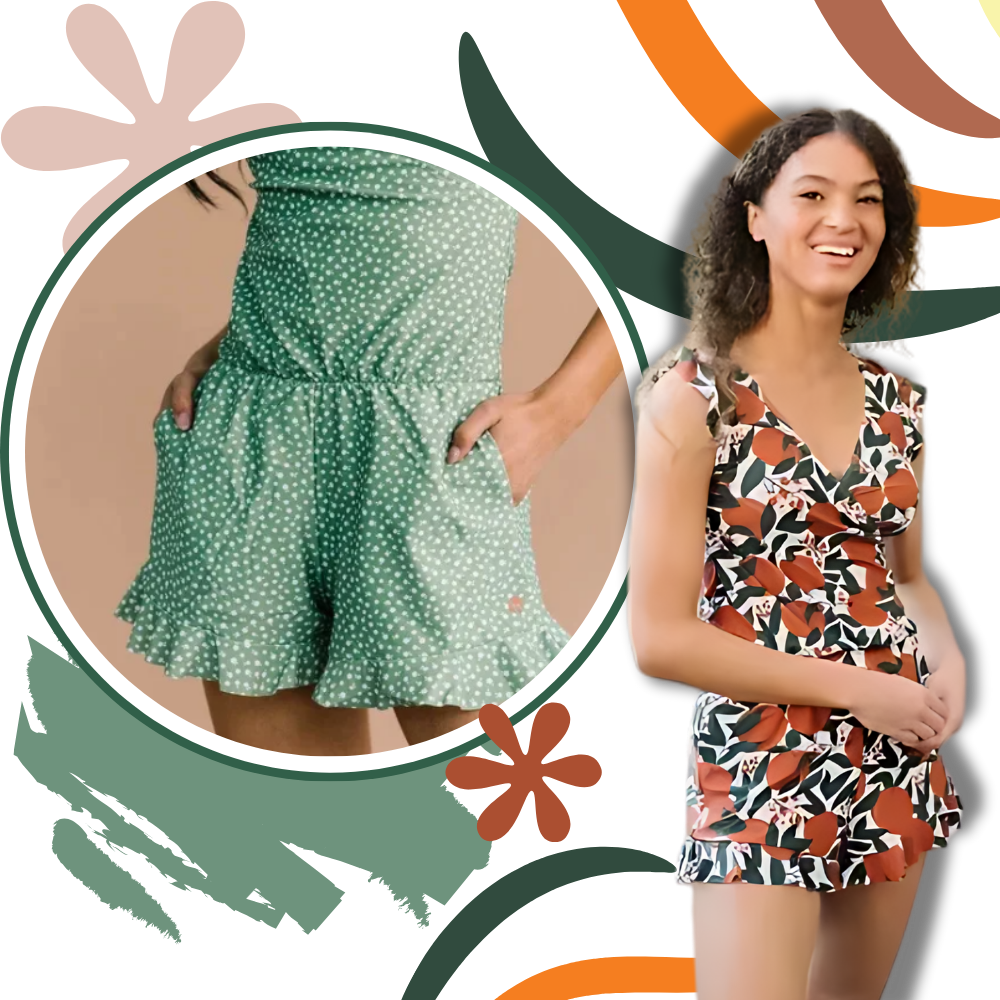 One-Piece Swimsuit with Built-in Bra