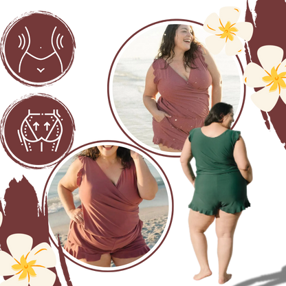 One-Piece Swimsuit with Built-in Bra