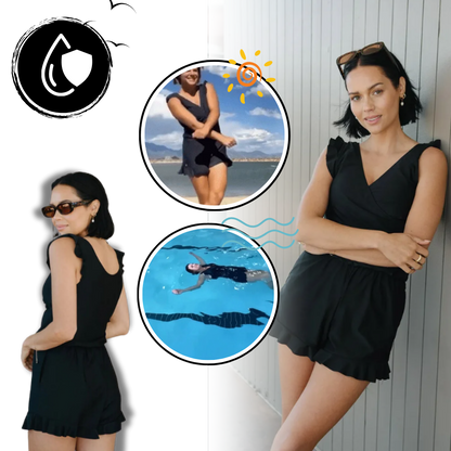 One-Piece Swimsuit with Built-in Bra