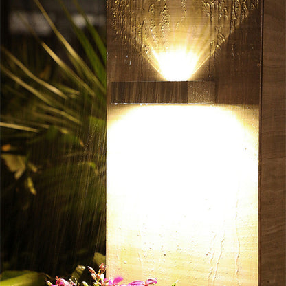 Solar Up-Down Outdoor Wall Light with Automatic Sensor – Energy Efficient – Warm & Cool White