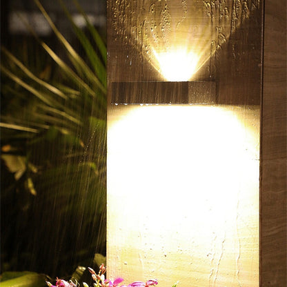 Solar Up-Down Outdoor Wall Light with Automatic Sensor – Energy Efficient – Warm & Cool White