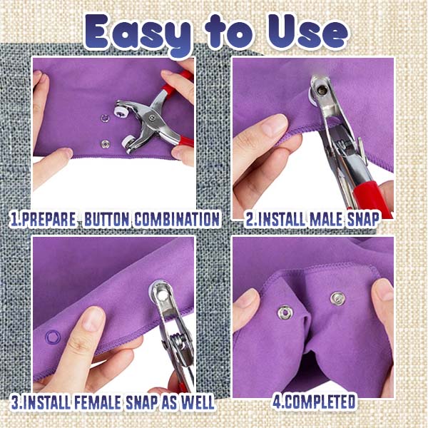 Quick-Fix Snap Fastener Craft Kit