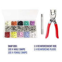 ⭐ 200 Pcs Snap Box Kit + Rod + Pliers ⭐