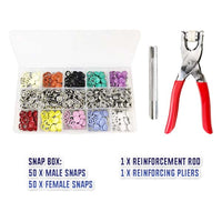 ⭐ 100 Pcs Snap Box Kit + Rod + Pliers ⭐