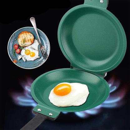 Versatile Double-Sided Frying Pan for Effortless Cooking