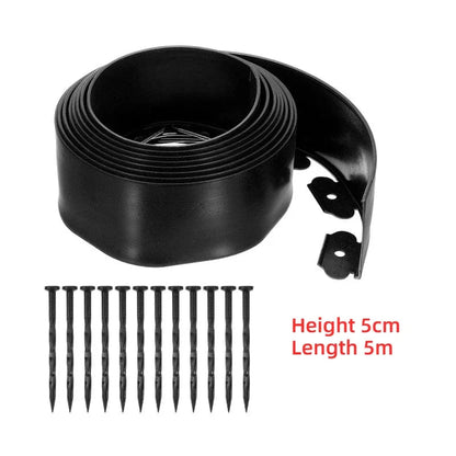 Lawn Edge Border 5m/10m | 5 cm Height | Includes Support Posts