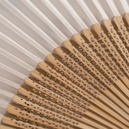 Bamboo Silk Handcrafted Fan