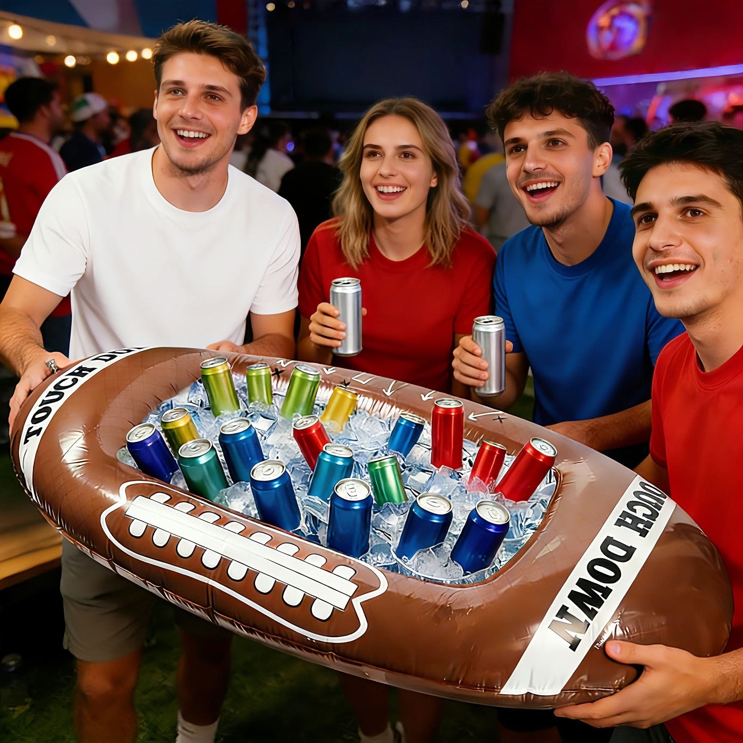 Inflatable Football Yard Decoration for Beach and Lawn Gatherings