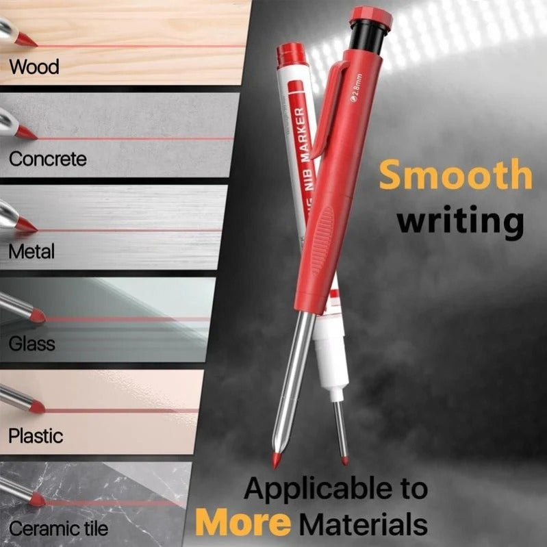 Precision Deep Marker Set with Refill Cartridges | Perfect for Crafts & Assembly