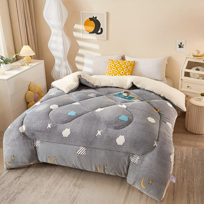 Floral Design Flannel Bed Blanket | Soft, Cozy, Skin-Friendly & Easy Care
