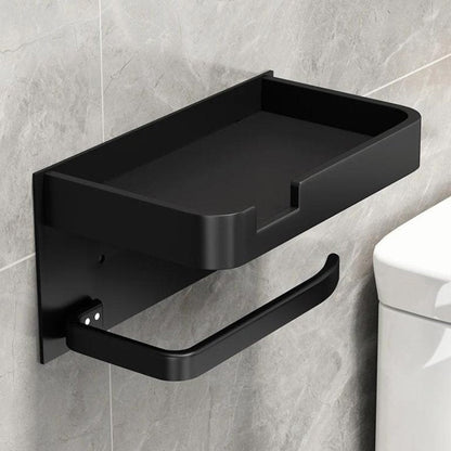 Stylish Wall-Mounted Toilet Paper Dispenser with Shelf