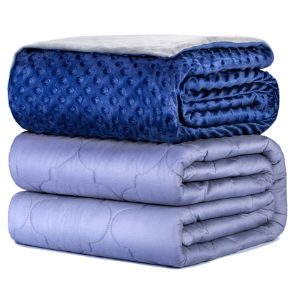 5-Layer Blanket for Bed and Sofa with Weighted Cotton Cover