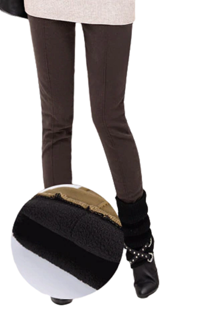 Velvet Winter Pencil Trousers in Slim Fit