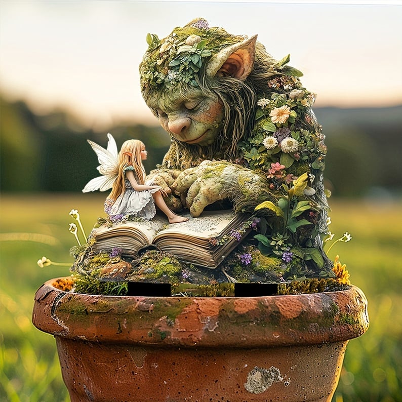 Whimsical Acrylic Garden Stake | Durable Plant Decoration | Charming Outdoor Accent