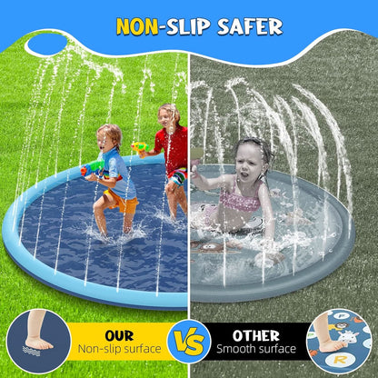 Large Water Sprinkler Play Mat for Pool Fun
