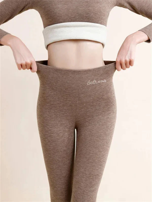 Cashmere-Lined Winter Leggings for Cozy Warmth