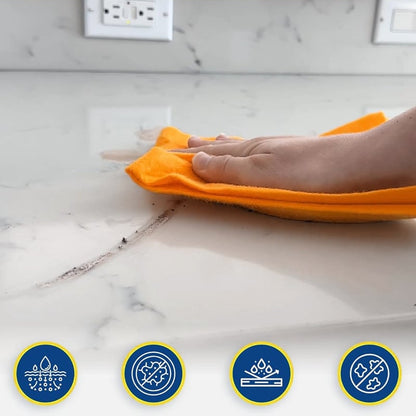 Versatile Absorbent Cleaning Cloths - 8 Pack for Every Task