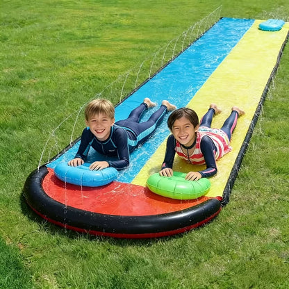 Inflatable Lawn Slide for Surfing Fun – Summer Cooling Activity