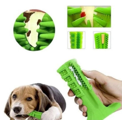 Pet Toothbrush with Bite Ring for Dental Care