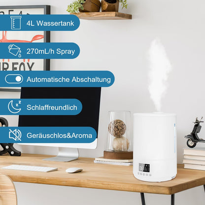 4L Remote-Controlled Humidifier for Peaceful Living