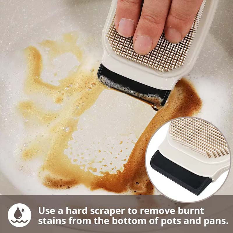 Effortless Scratch-Free Kitchen Cleaning with Dual Scrubber