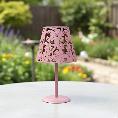 Solar Lantern Shaped Like a Flower for Patio and Terrace Decoration