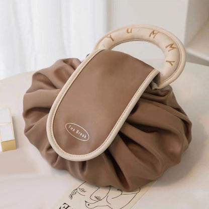 Chic Travel Makeup Pouch with Drawstring Closure