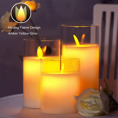 Safe Cozy Atmosphere with Realistic Flameless Candle Light