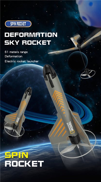 Kids' Rocket Launcher Toy – Space Gift for Boys and Girls