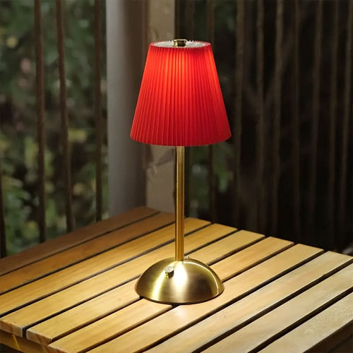 Rechargeable Accent Lamp with Ruffled Design