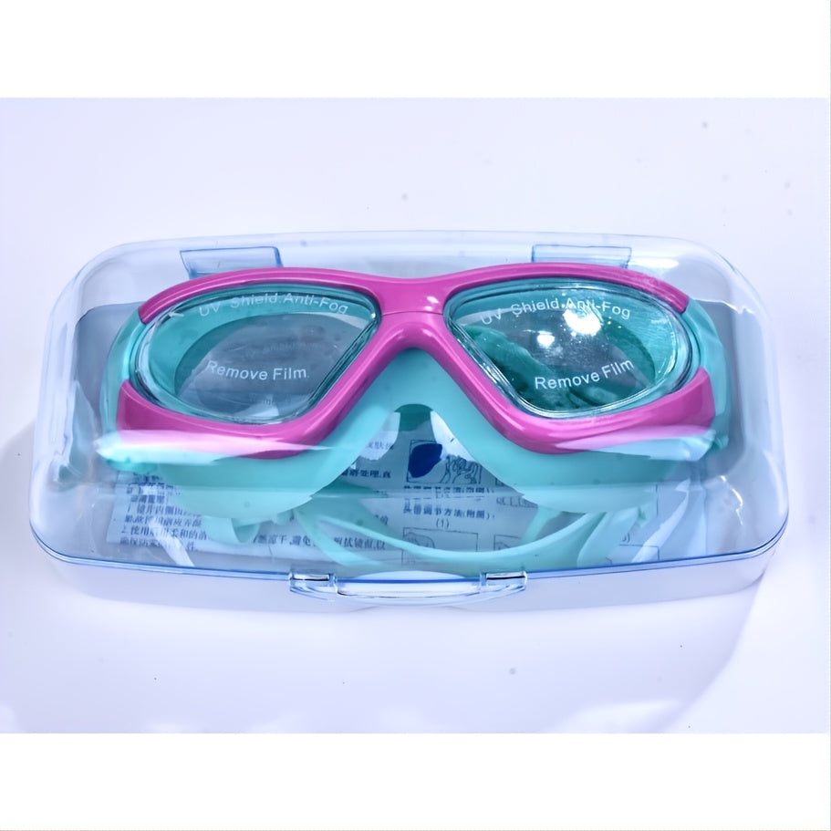 Kids' Swim Goggles with Oversized Frame – Comfortable & Anti-Fog for Fun
