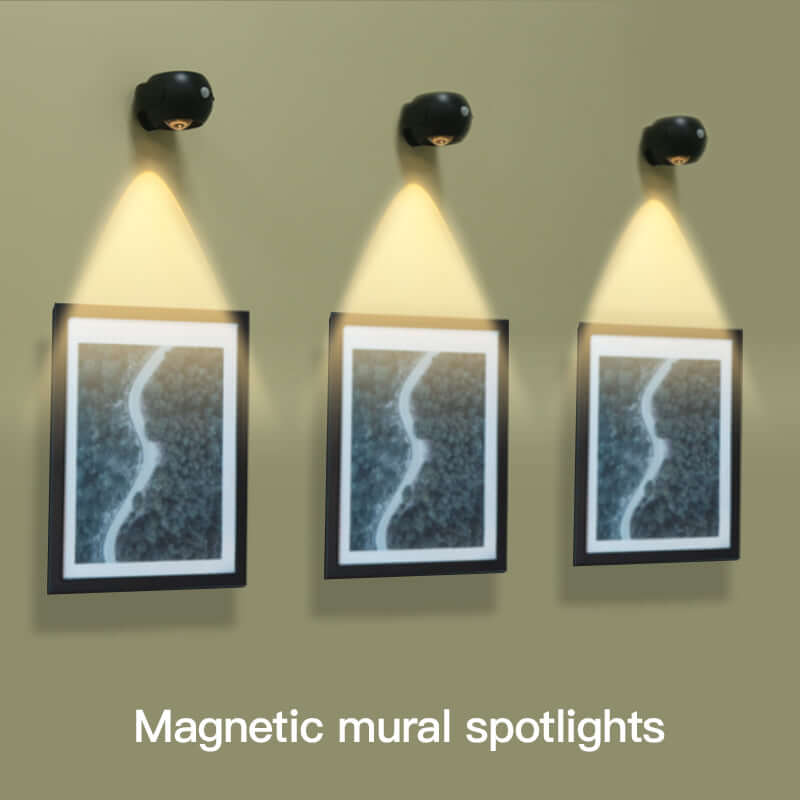 Wireless Human Sensing Light with Adjustable Angle - Rechargeable Indoor Sunset Lamp