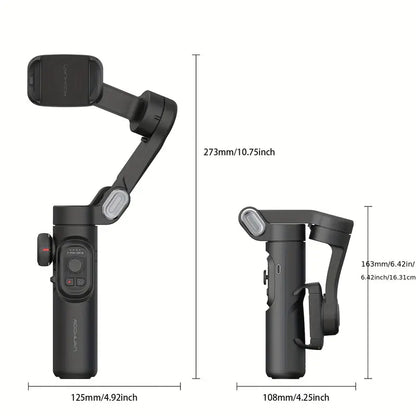 Foldable Smartphone Video Gimbal Stabilizer for iPhone, Android, Samsung