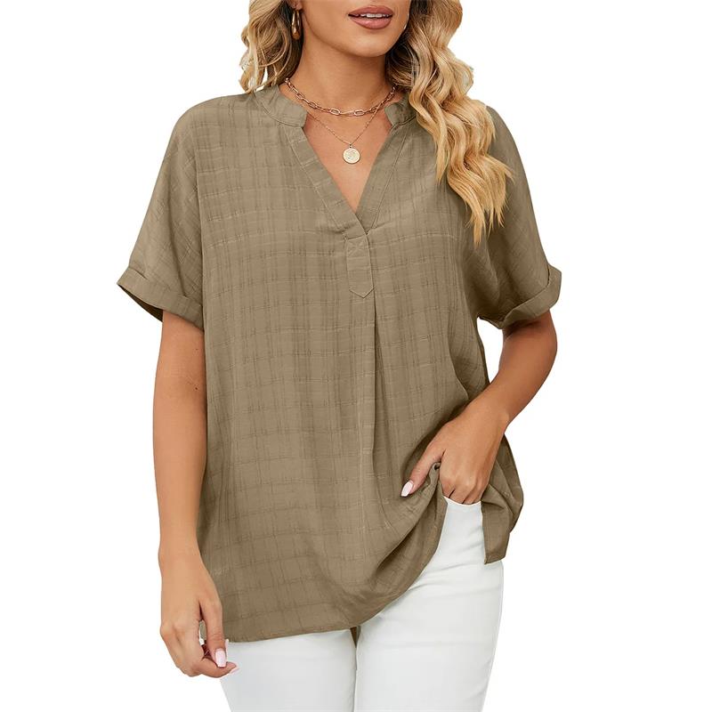Emmy | Effortless Cotton V-Neck Shirt