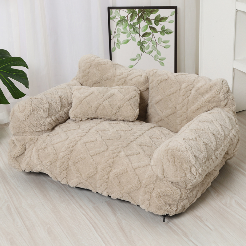 Snug Haven Dog Bed with Elevated Edges – Plush Comfort