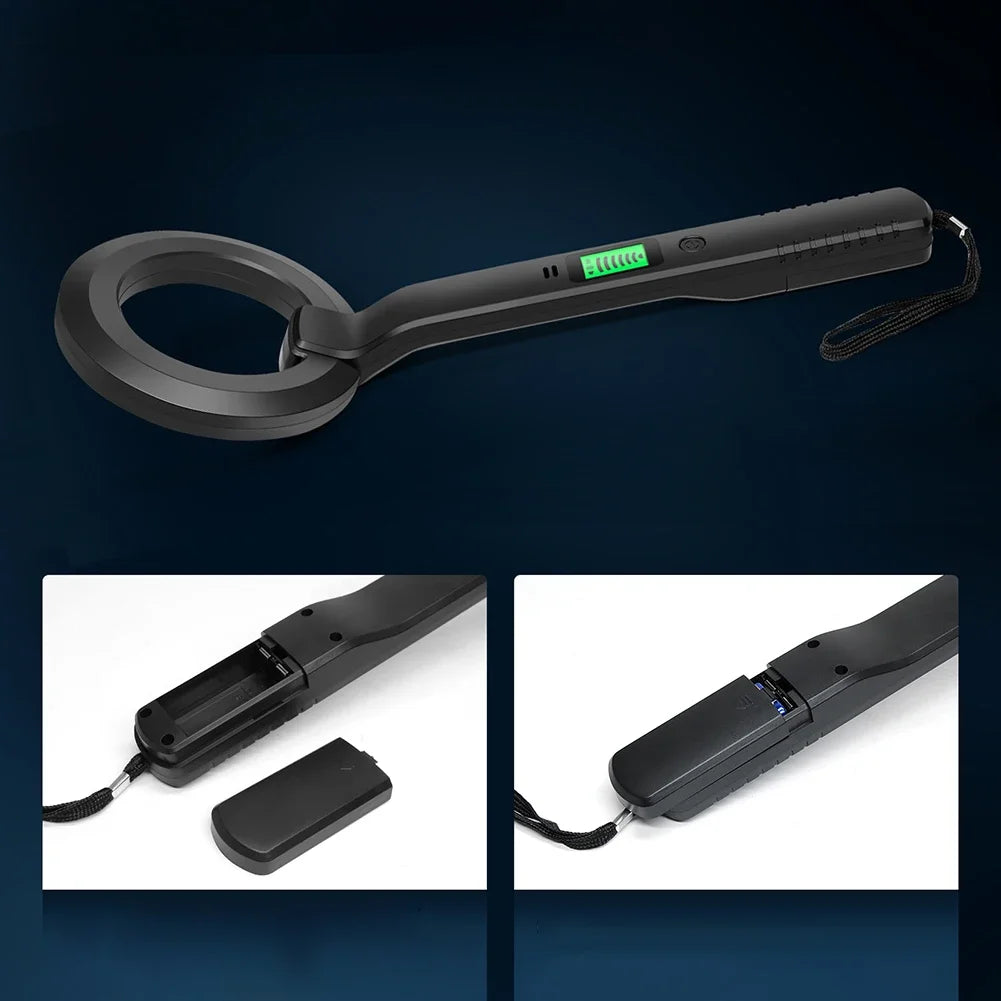 Ultra-Sensitive Metal Detector with 360° Pinpointer Scan – 3 Modes for Security and Treasure Hunting