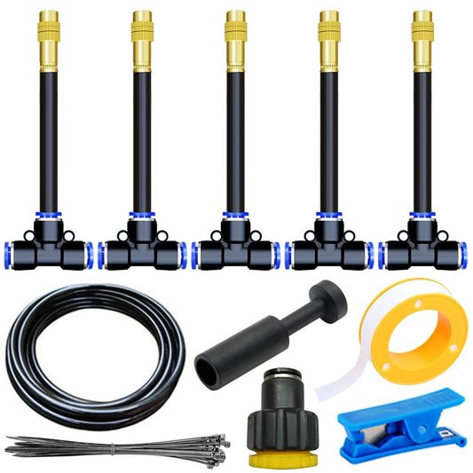 Automatic Irrigation System with 360° Adjustable Spray Head | 0.8 cm Connector