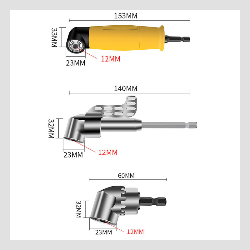 Precision Right Angle Drill Adapter for Tight Spaces