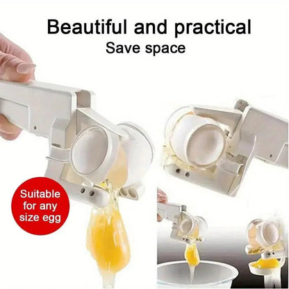 Eggshell Separator and Remover | Stainless Steel | Ergonomic Handle | Manual and Portable