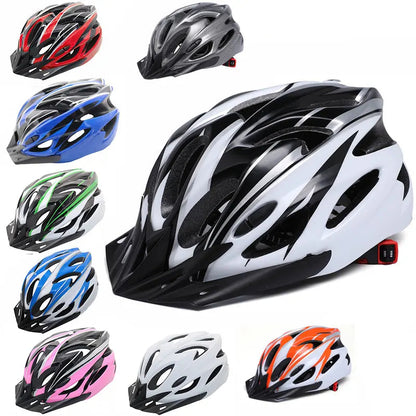 Adult Bike Helmet - Lightweight MTB Safety Gear - Adjustable Size 54-61 cm