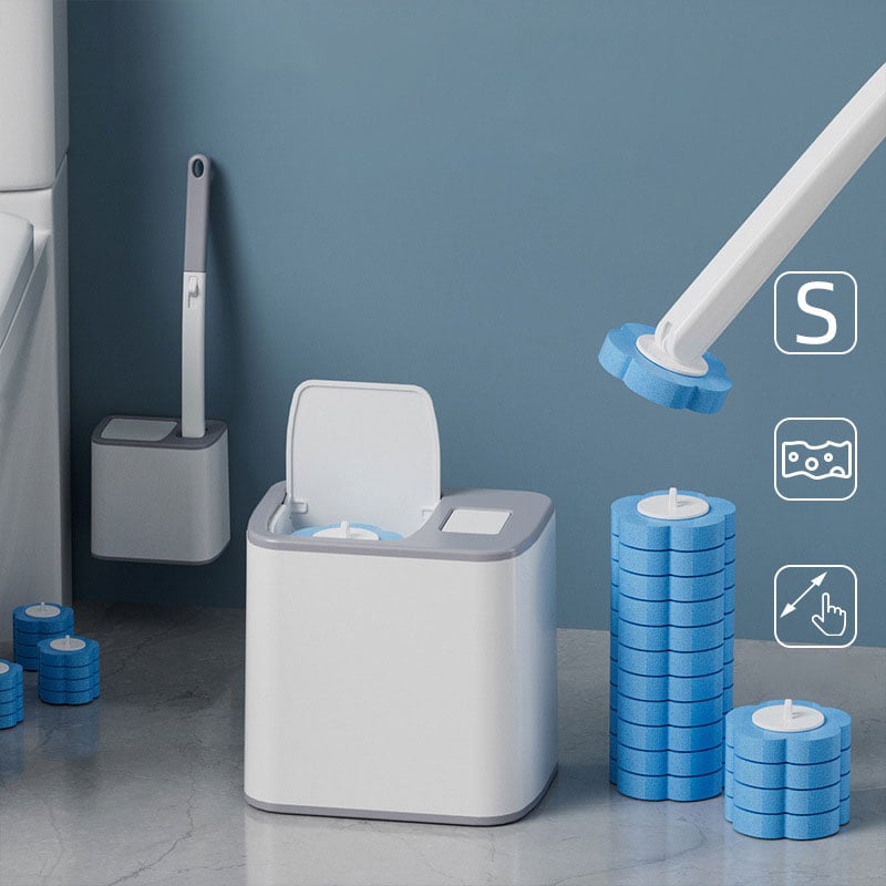 Single-Use Toilet Brush Set for Effortless Cleaning
