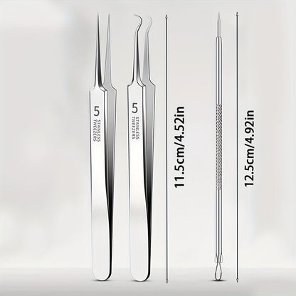 PureGlow Extractor - Premium Stainless Steel Blemish Tool