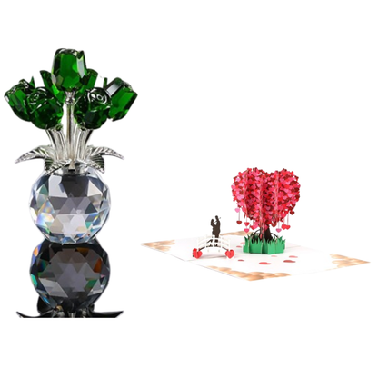 Timeless Sparkling Crystal Rose that Never Fades
